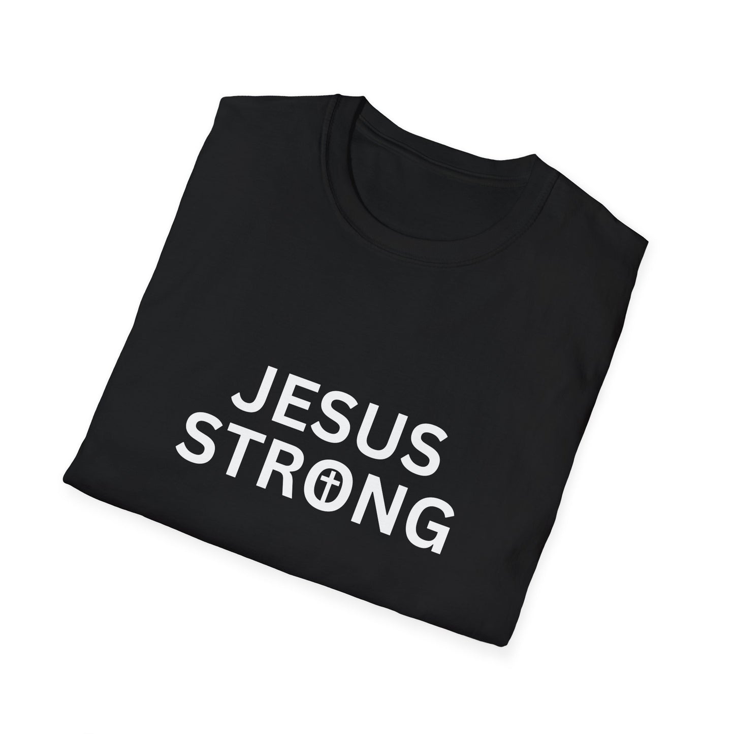 Black Jesus Strong Unisex Softstyle T-Shirt