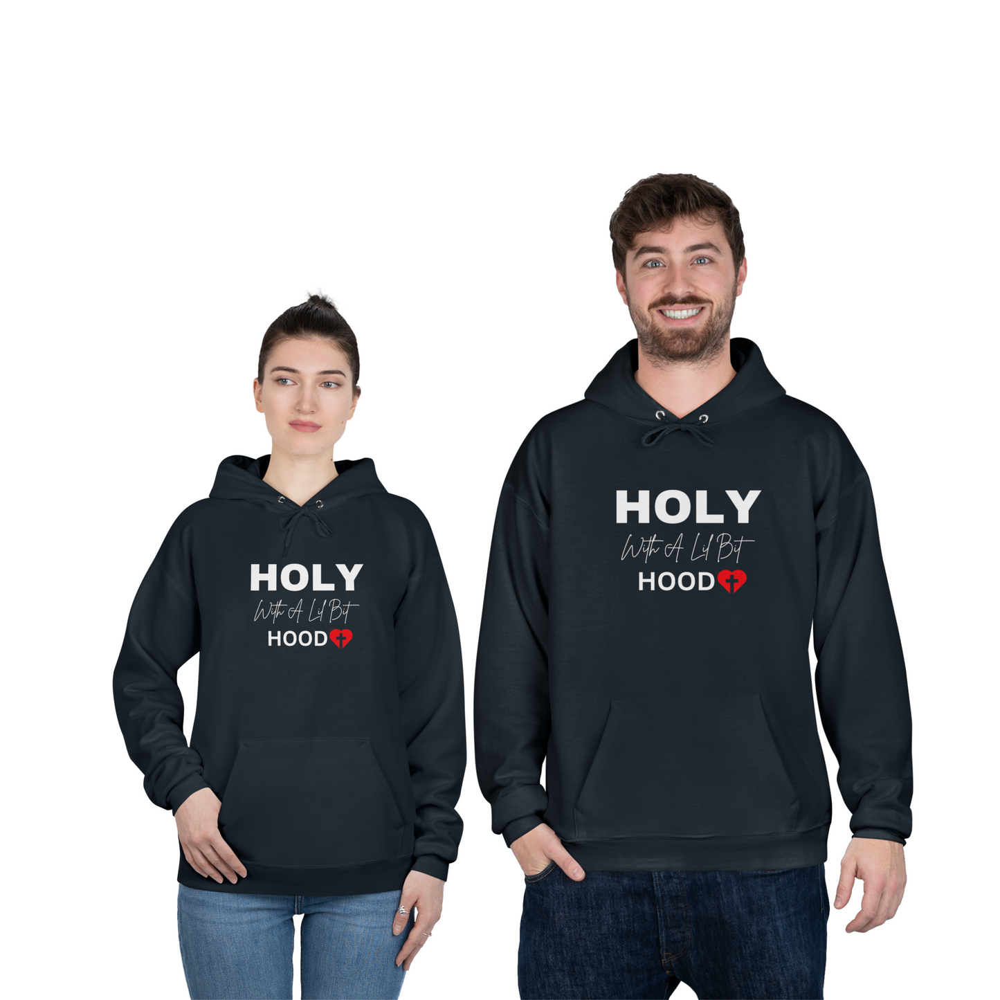 Holy With A Lil Bit Hood Unisex EcoSmart® Pullover Hoodie Sweatshirt