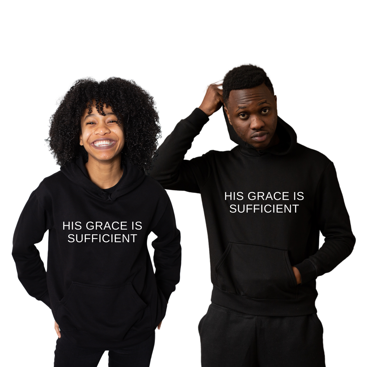 His Grace Is Sufficient Unisex Heavy Blend™ Hooded Sweatshirt