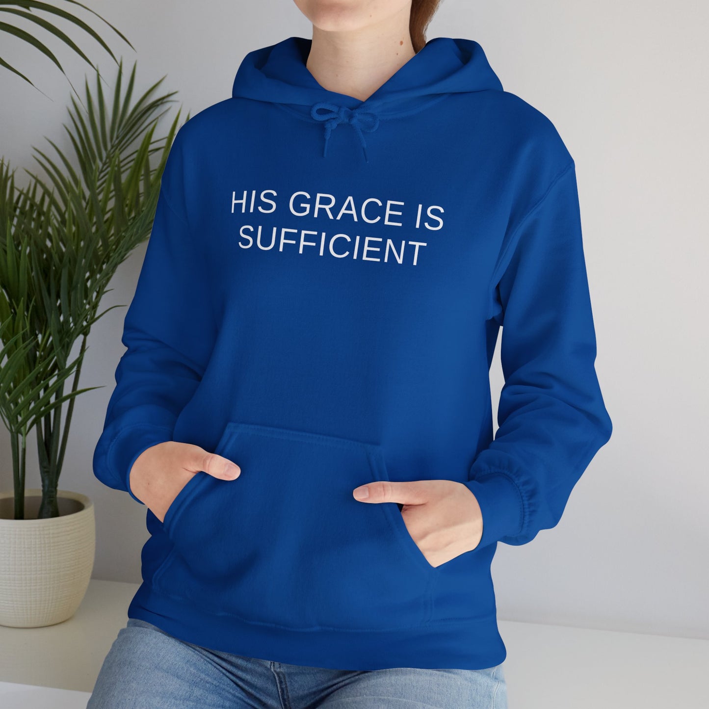 His Grace Is Sufficient Unisex Heavy Blend™ Hooded Sweatshirt